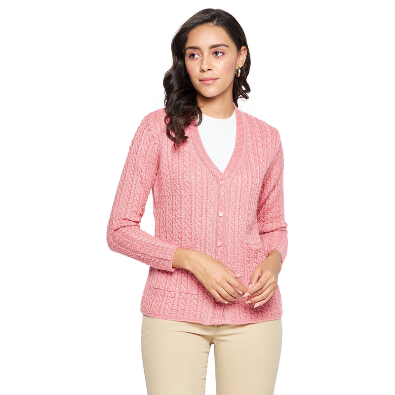 Duke Urban Women Full sleeve V Neck Cardigan (SDS9727)