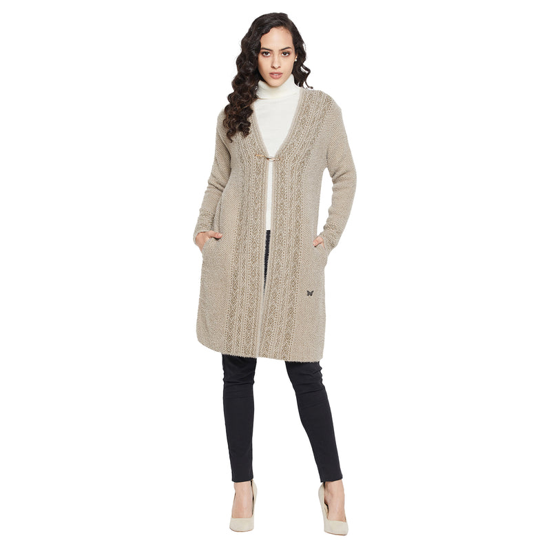 Duke Urban Women Full sleeve V Neck Cardigan (SDS9792)