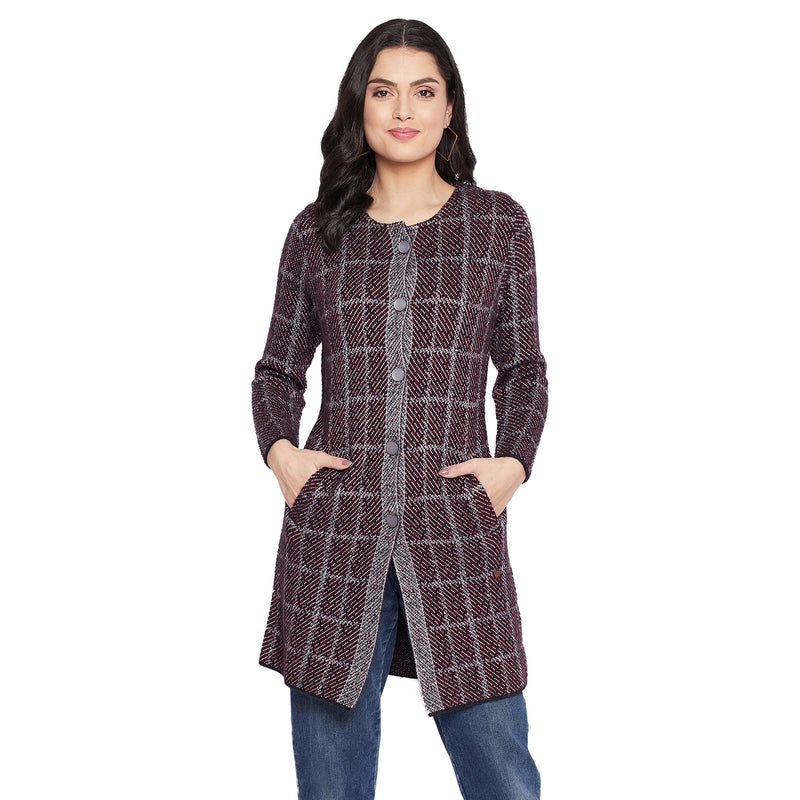 Duke Urban Women Full Sleeve Long Cardigan (SDS9639)