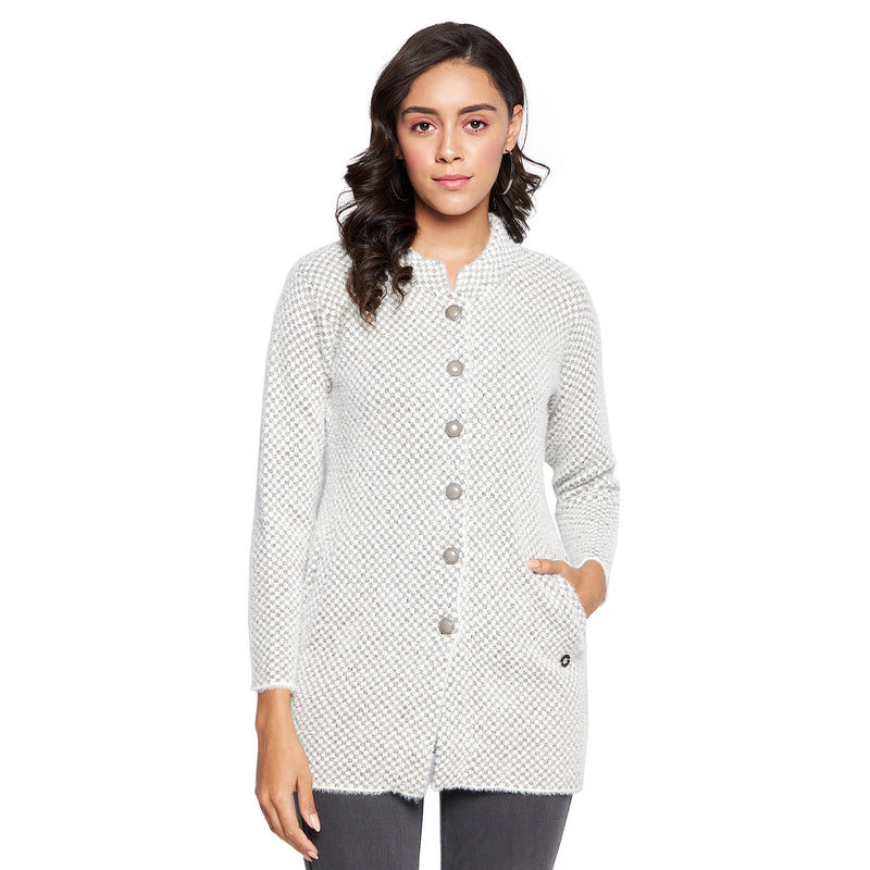 Duke Urban Women Full sleeve Collared Neck Cardigan (SDS1117)