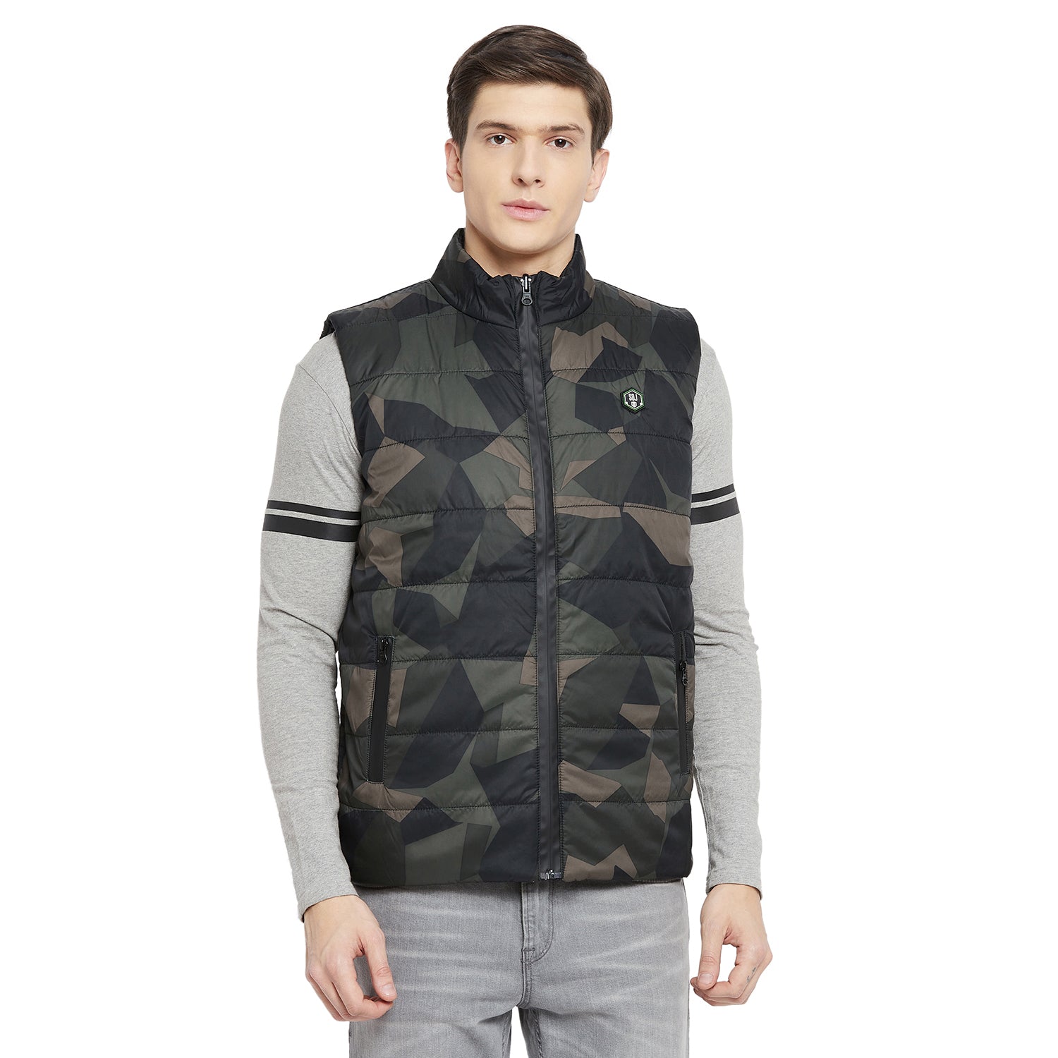 Duke Urban Men Sleeveless Reversible Jacket (SDZ907)
