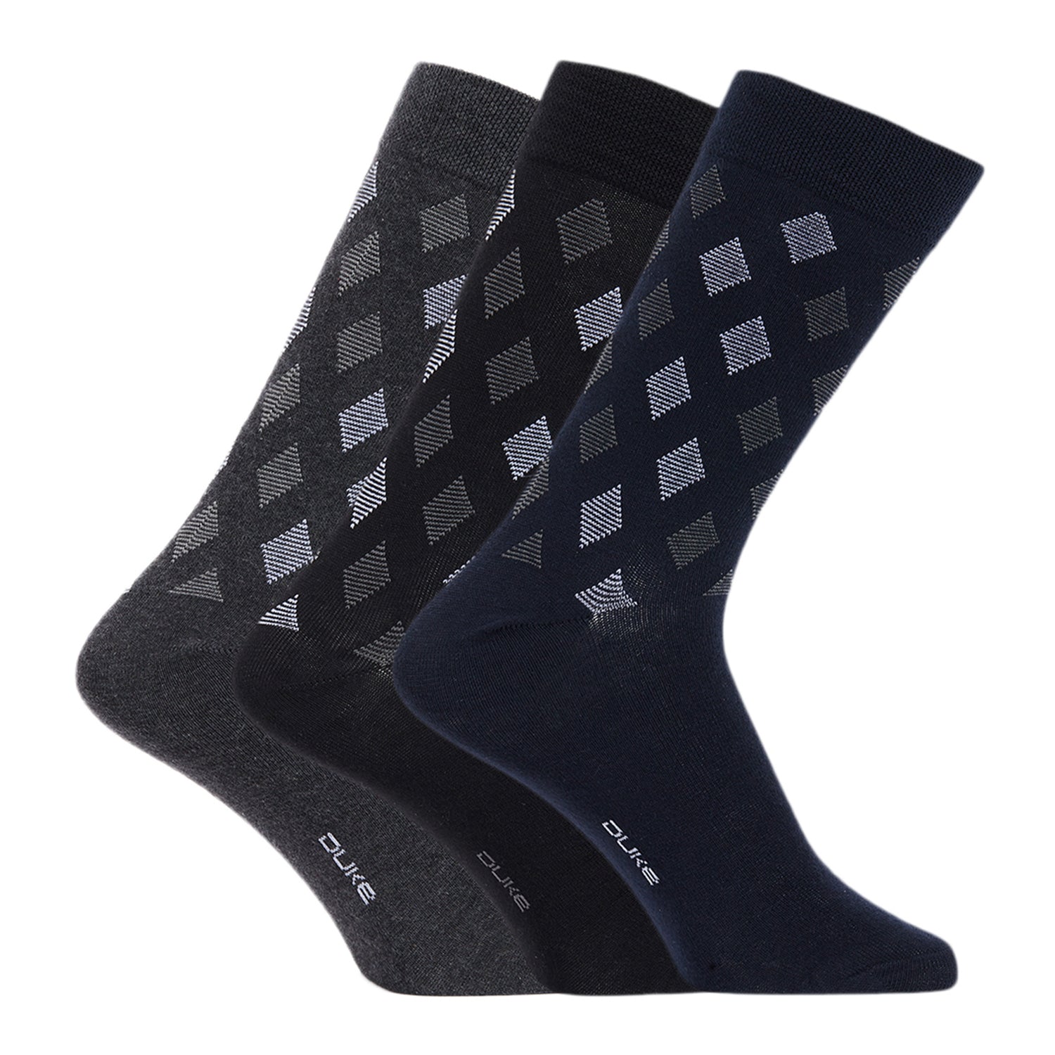 Duke Stardust Men Formal Socks (OJVP270B)