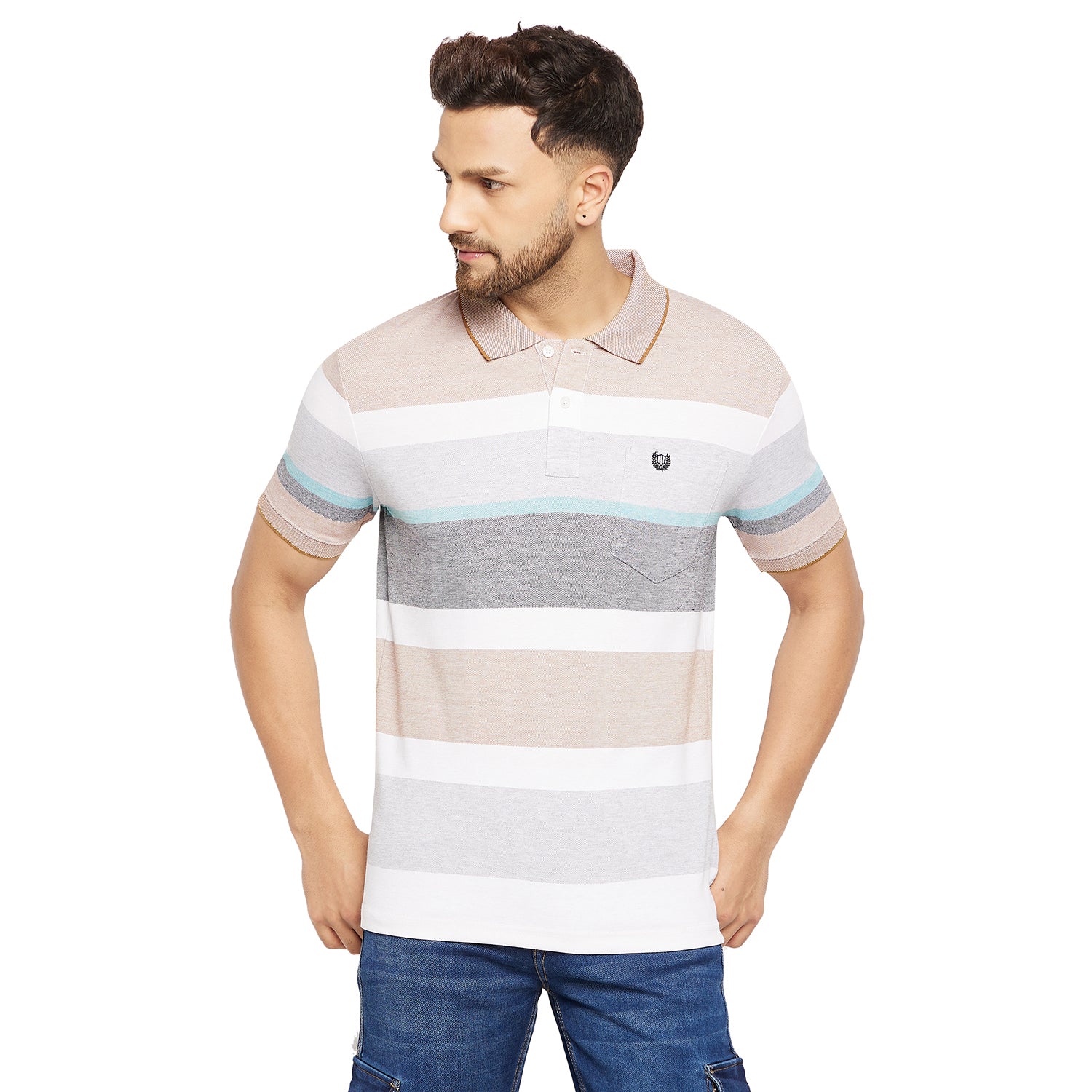 Duke Stardust Men Half Sleeve Cotton T-shirt (LF5441)