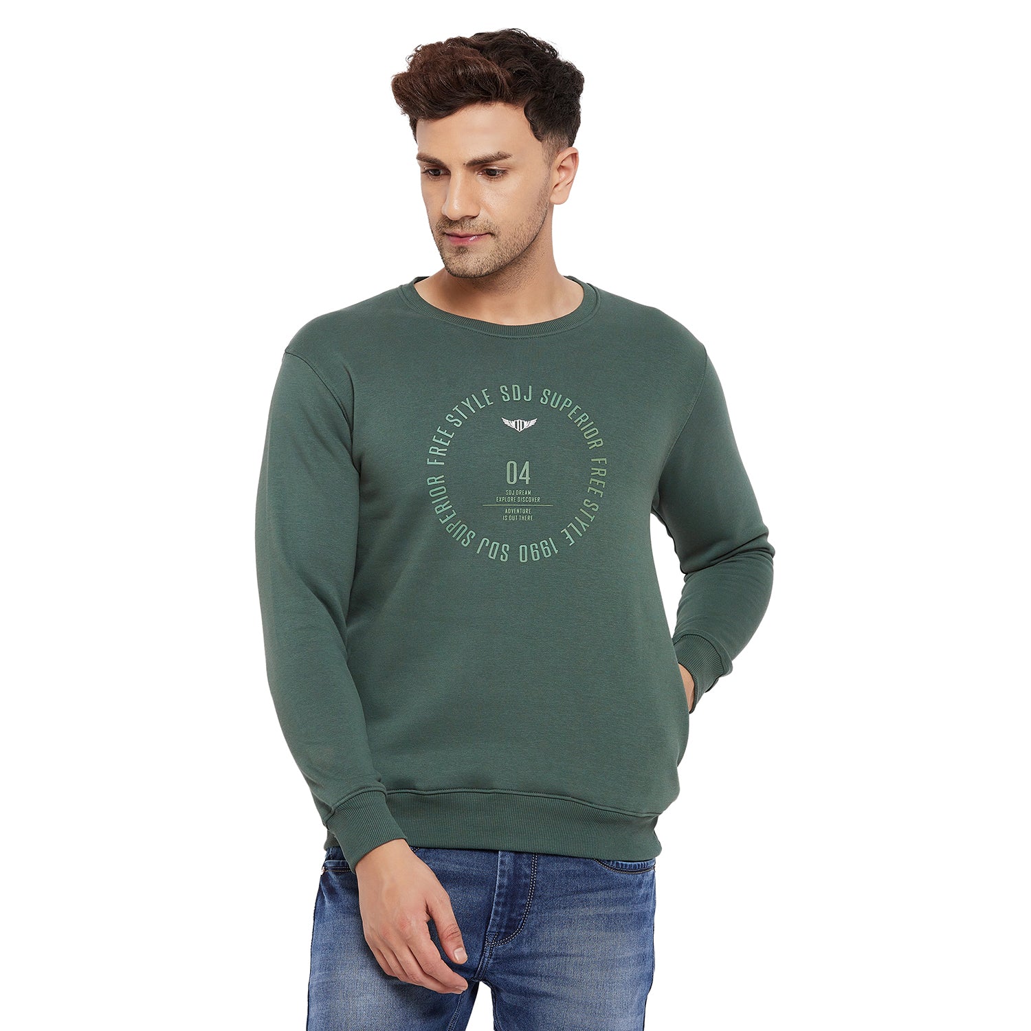 Duke Urban Men Printed Sweatshirt (LF6198)
