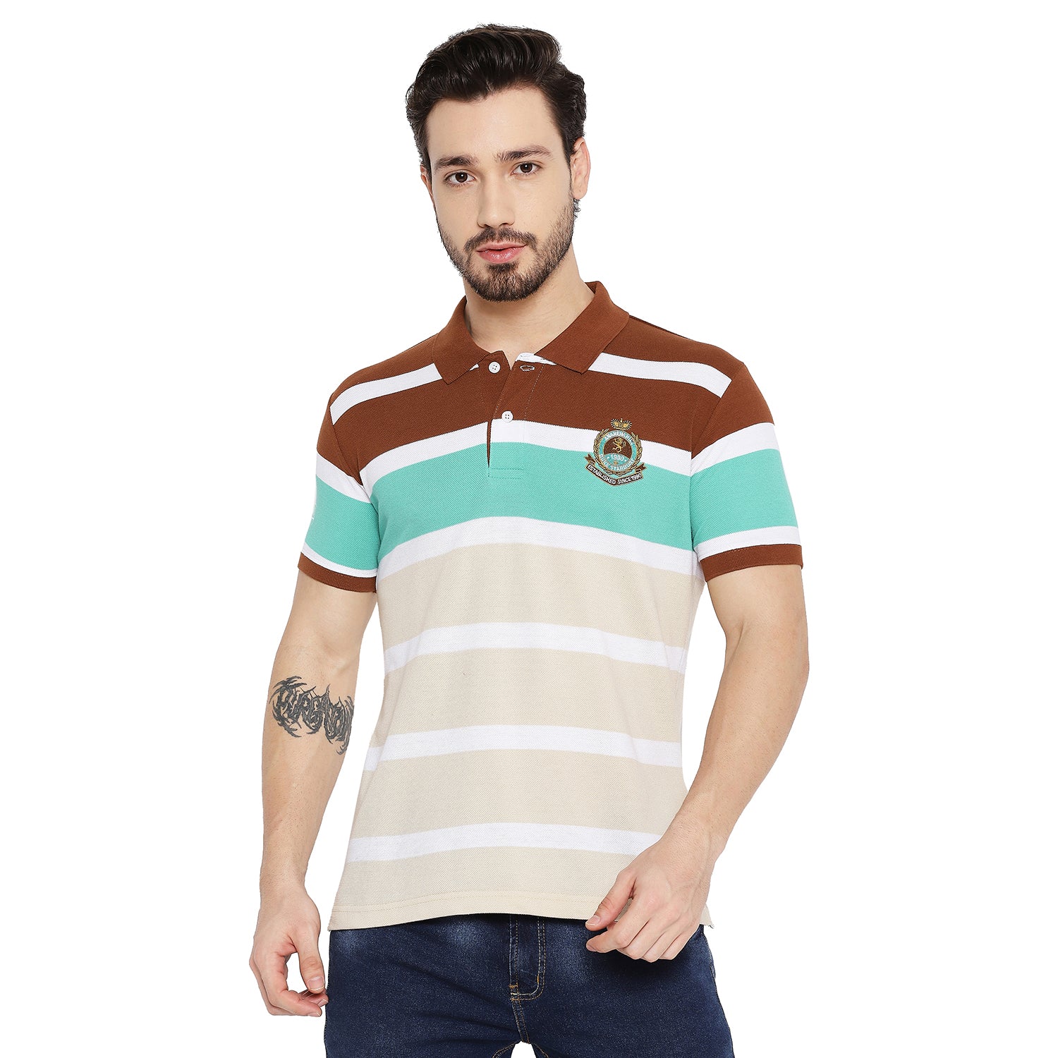 Duke Urban Men Half Sleeve Cotton T-shirt (LF5420)