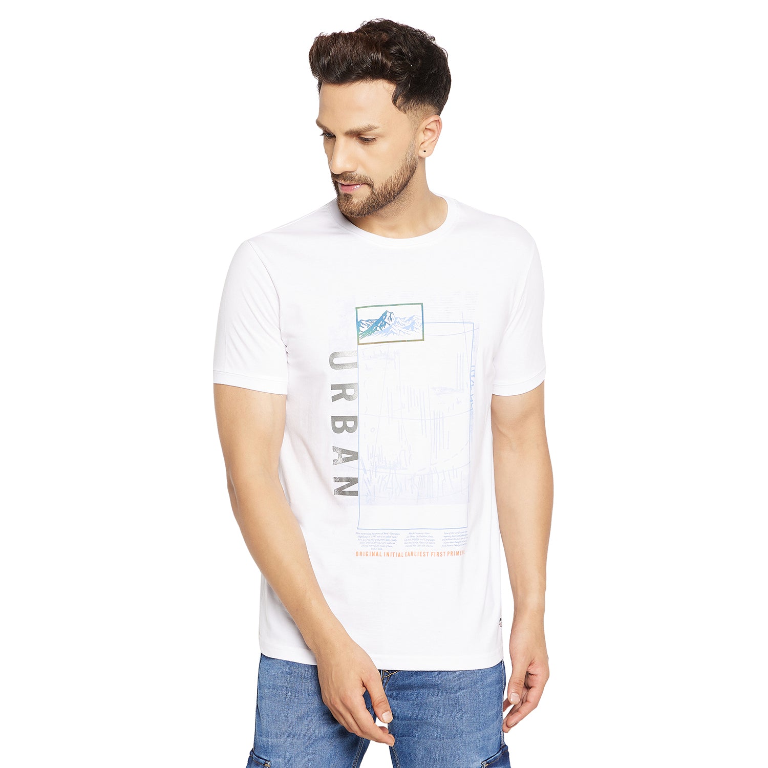 Duke Urban Men Half Sleeve Cotton T-shirt (LF5431)