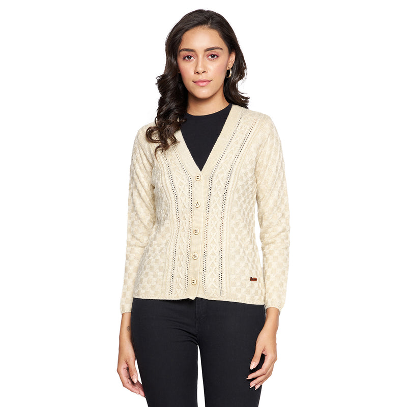 Duke Urban Women Full sleeve V Neck Cardigan (SDS1049)