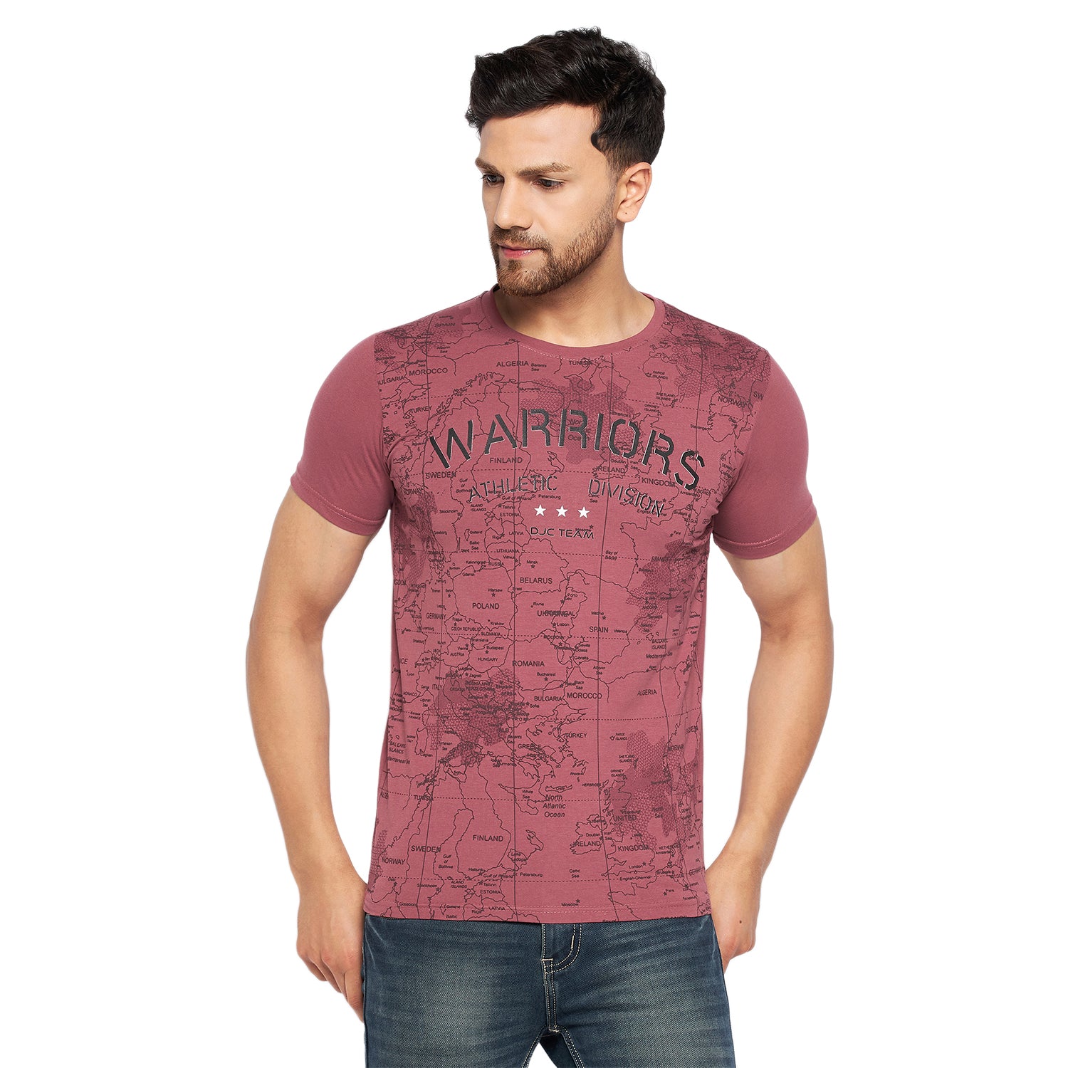 Duke Urban Men Half Sleeve Cotton T-shirt (LF5737)