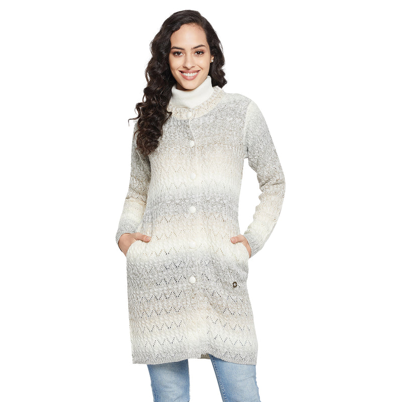 Duke Urban Women Full sleeve Round Neck Cardigan (SDS1097)