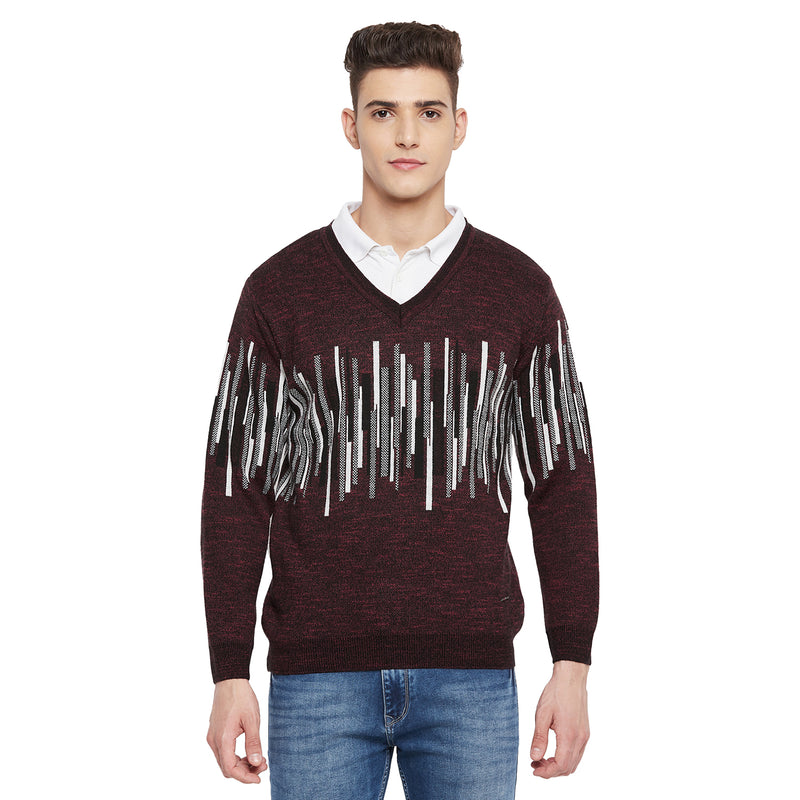 Duke Urban Men Full Sleeve V Neck Sweater (SDS663)