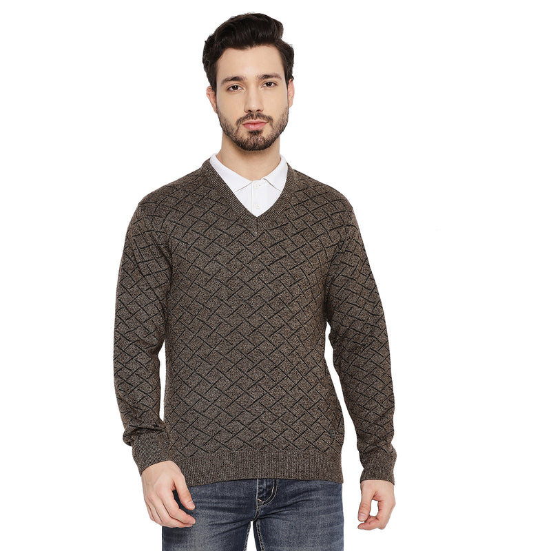 Duke Urban Men Full Sleeve V Neck Sweater (SDS2055)