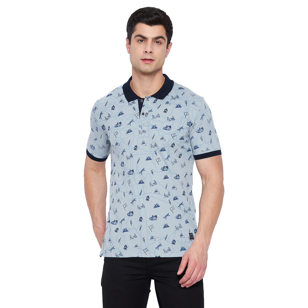 Duke Stardust Men Half Sleeve Cotton T-shirt (LF5237)