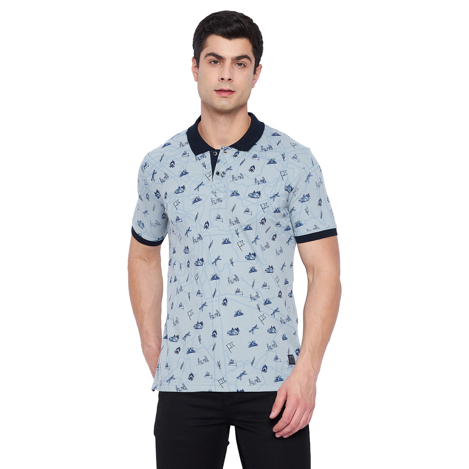 Duke Stardust Men Half Sleeve Cotton T-shirt (LF5237)