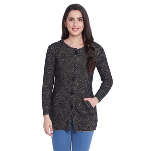 Duke Stardust Women Full Sleeve Long Cardigan (SDS9638)