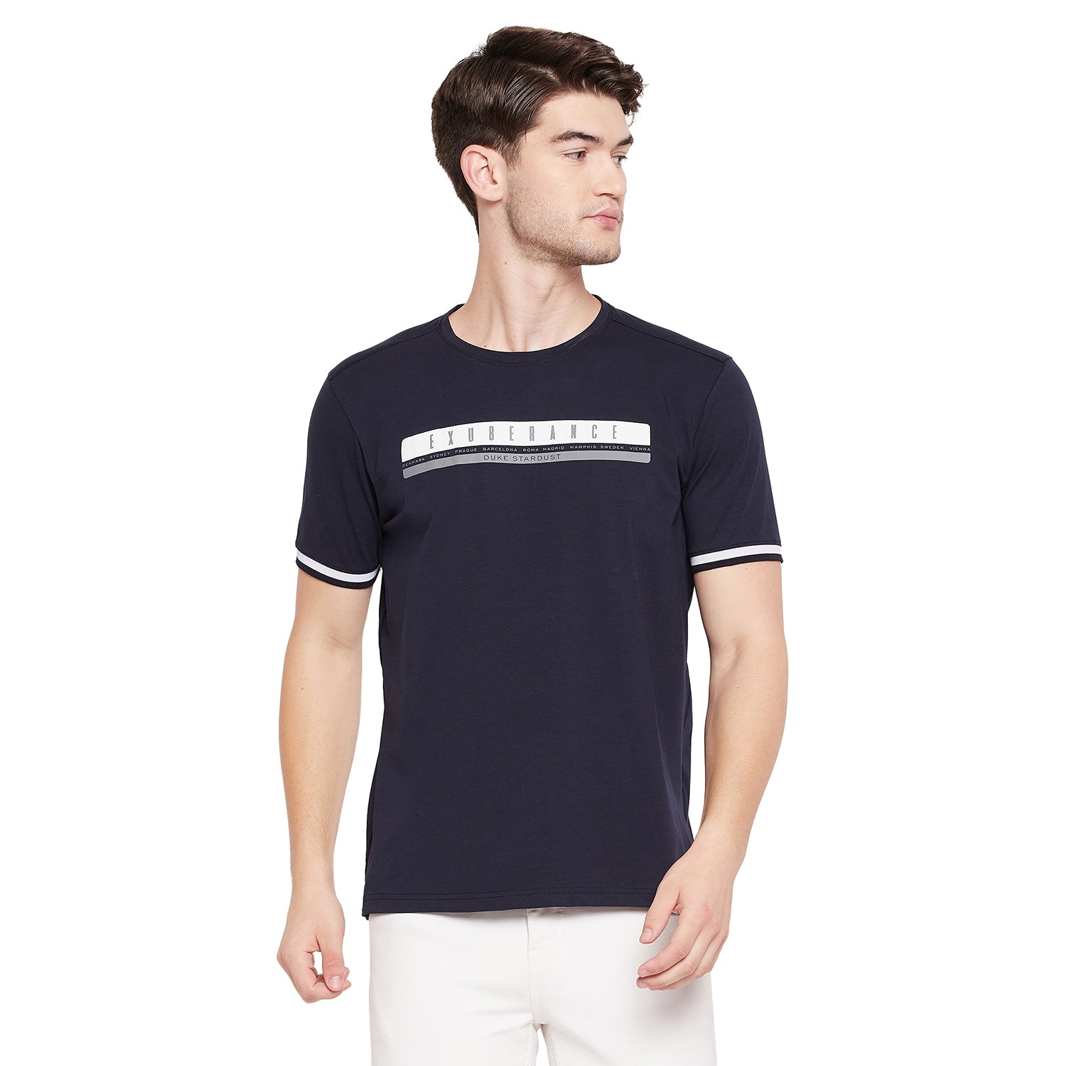 Duke Stardust Men Half Sleeve Cotton T-shirt (LF5264)