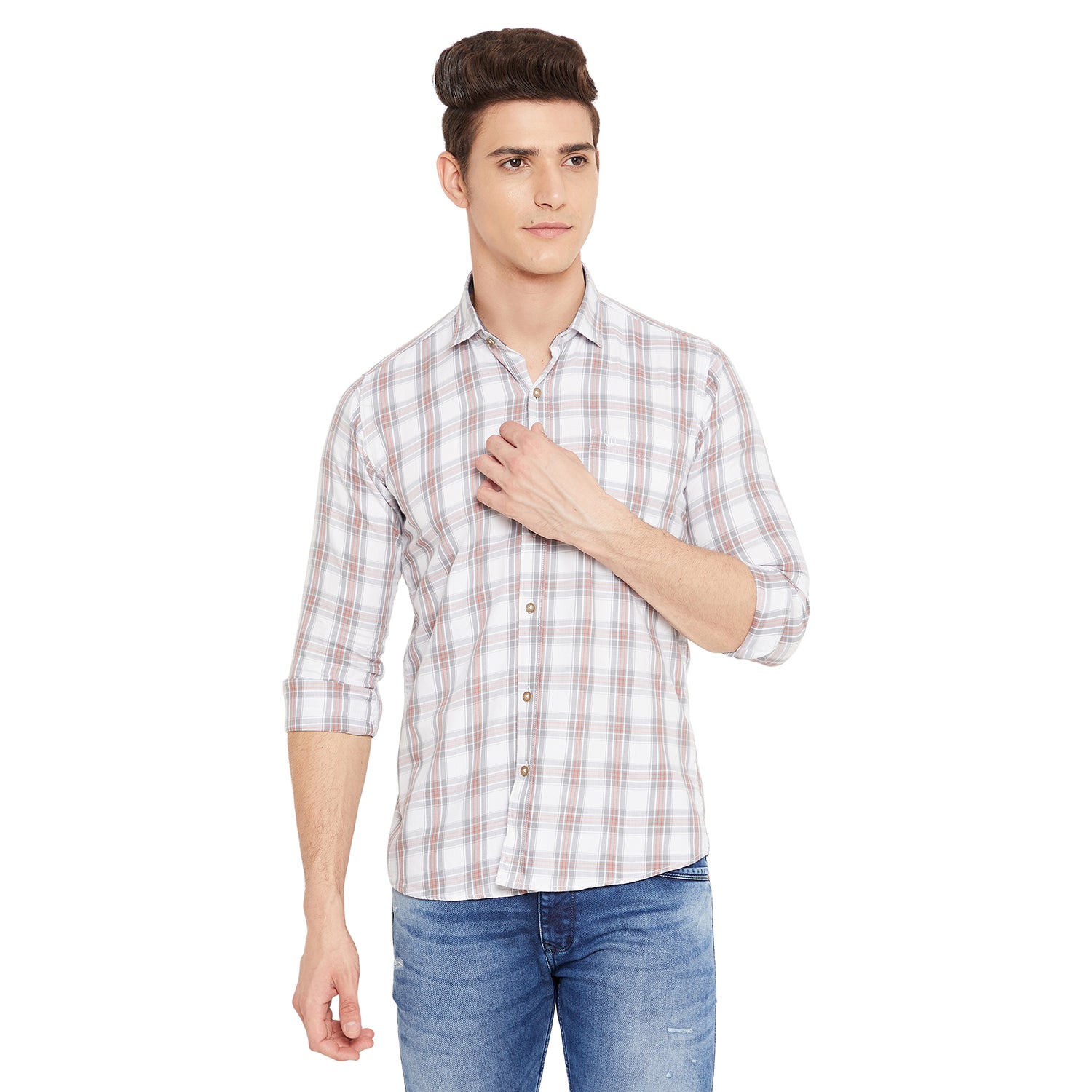 Duke Urban Men Full Sleeve Cotton Shirt (SDO8CKTO)