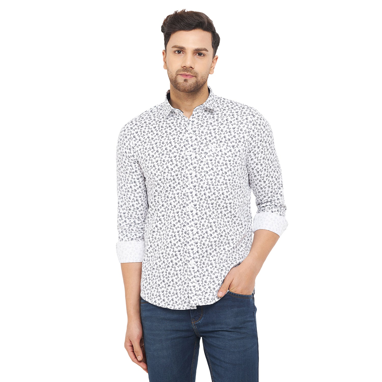Duke Urban Men Full Sleeve Cotton Shirt (SDO7PRTI)