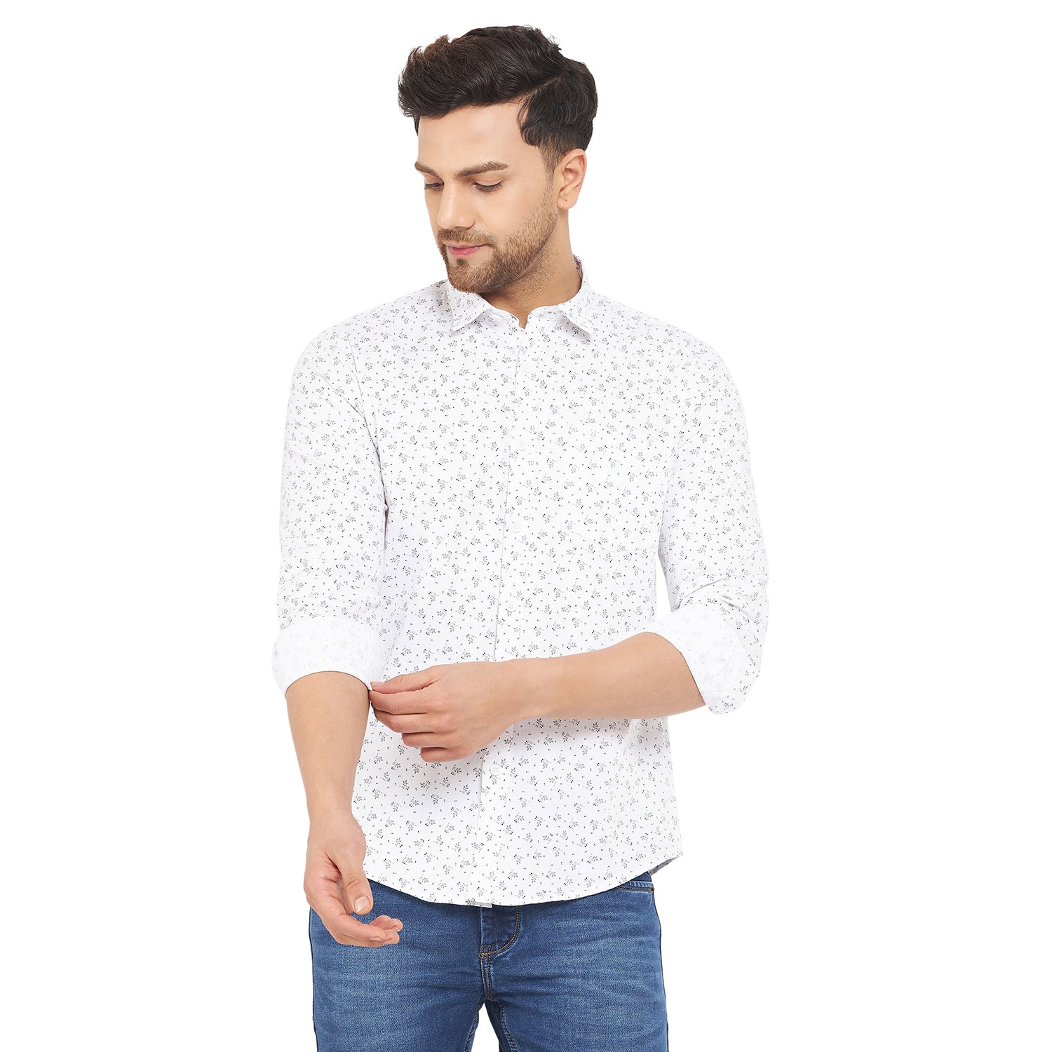 Duke Urban Men Full Sleeve Cotton Shirt (SDO7PRTG)