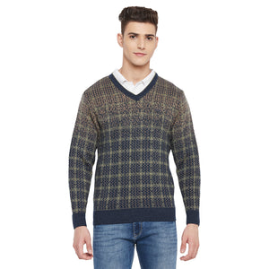 Duke Stardust Men Full Sleeve V Neck Sweater (SDS2049)