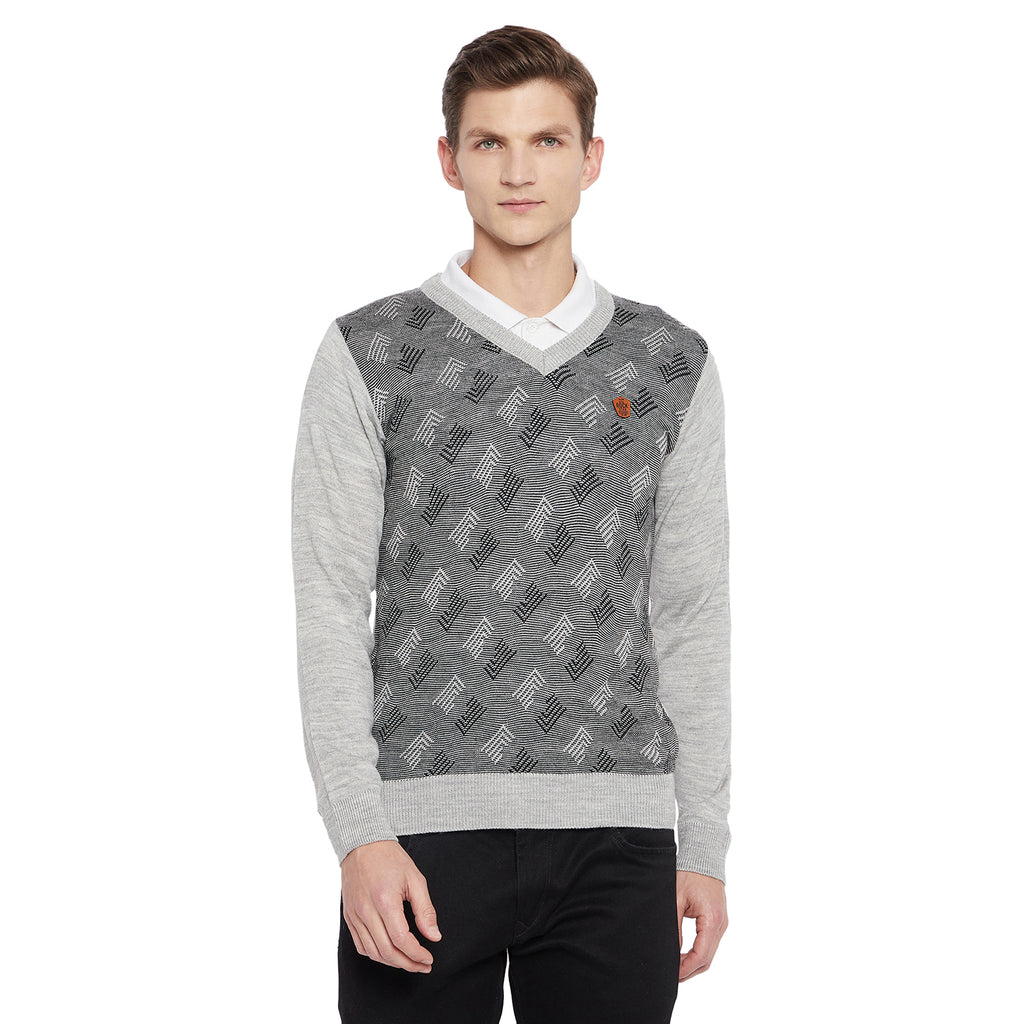 Duke Stardust Men Full Sleeve V Neck Sweater (SDS8037)