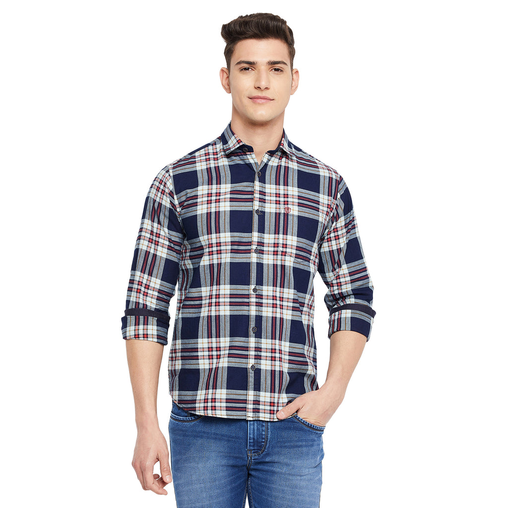 Duke Stardust Men Full Sleeve  Cotton Shirt (SDO5CKIB)