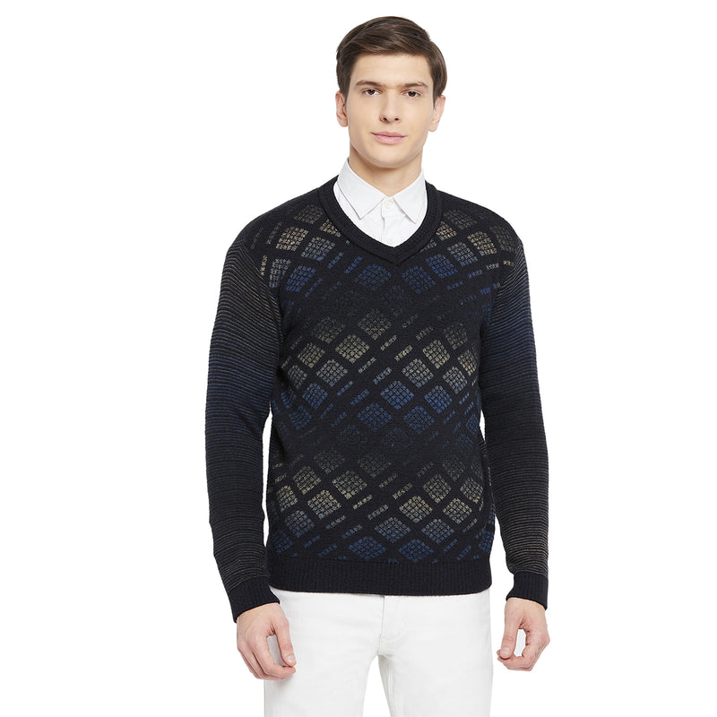 Duke Urban Men Full Sleeve V Neck Sweater (SDS671)