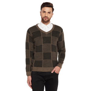 Duke Stardust Men Full Sleeve V-Neck Sweater (SDS2053)