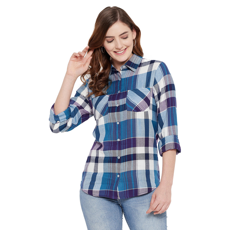 Duke Urban Women Full Sleeve Cotton Shirt (SDX3804)