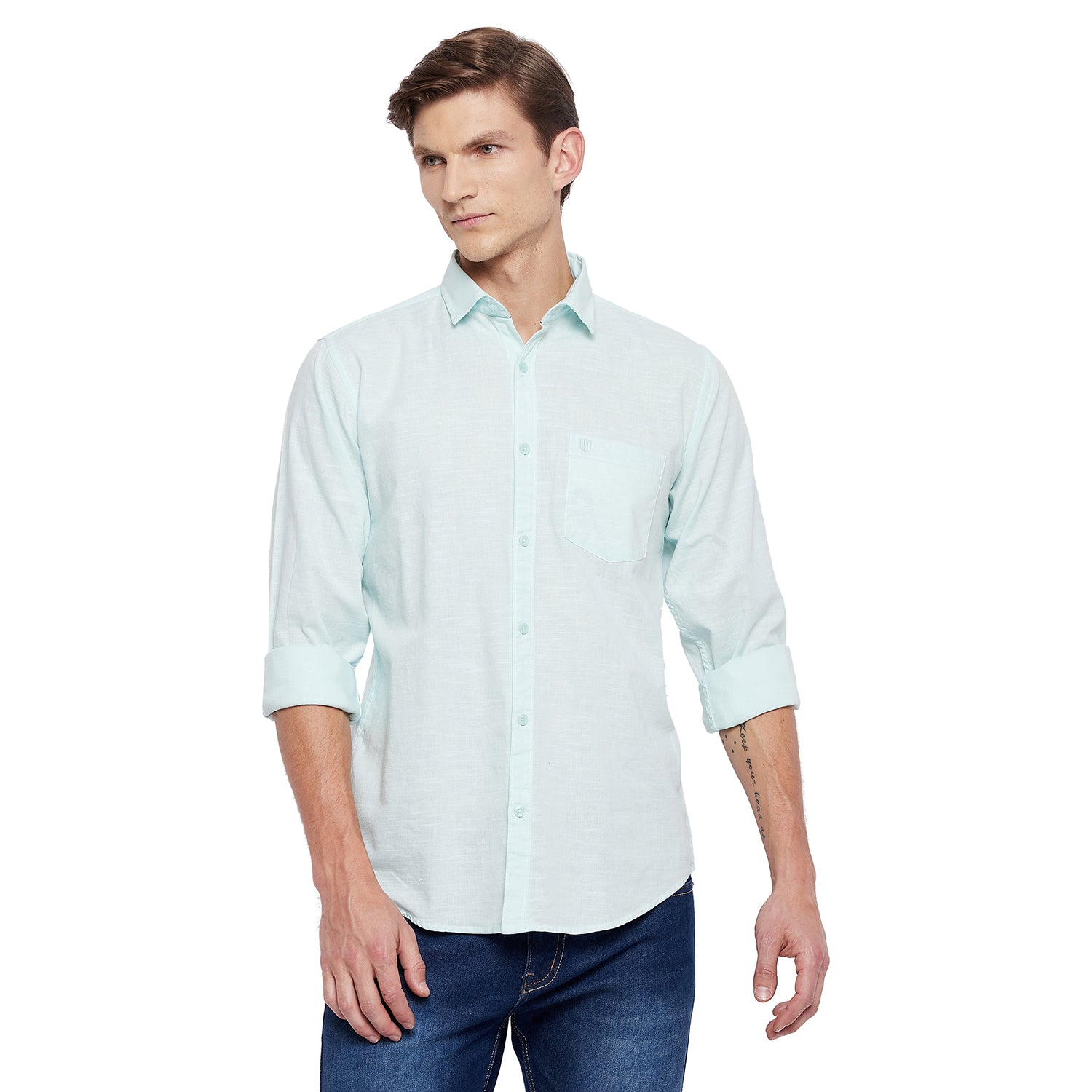 Duke Urban Men Full Sleeve Cotton Shirt (SDO5PLCL)