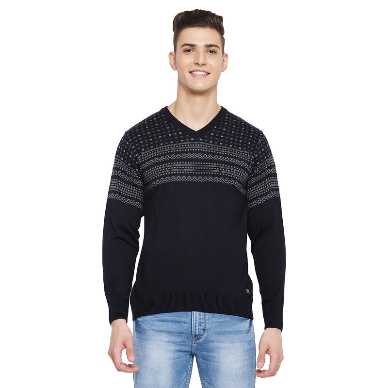 Duke Urban Men Full Sleeve V Neck Sweater (SDS668)