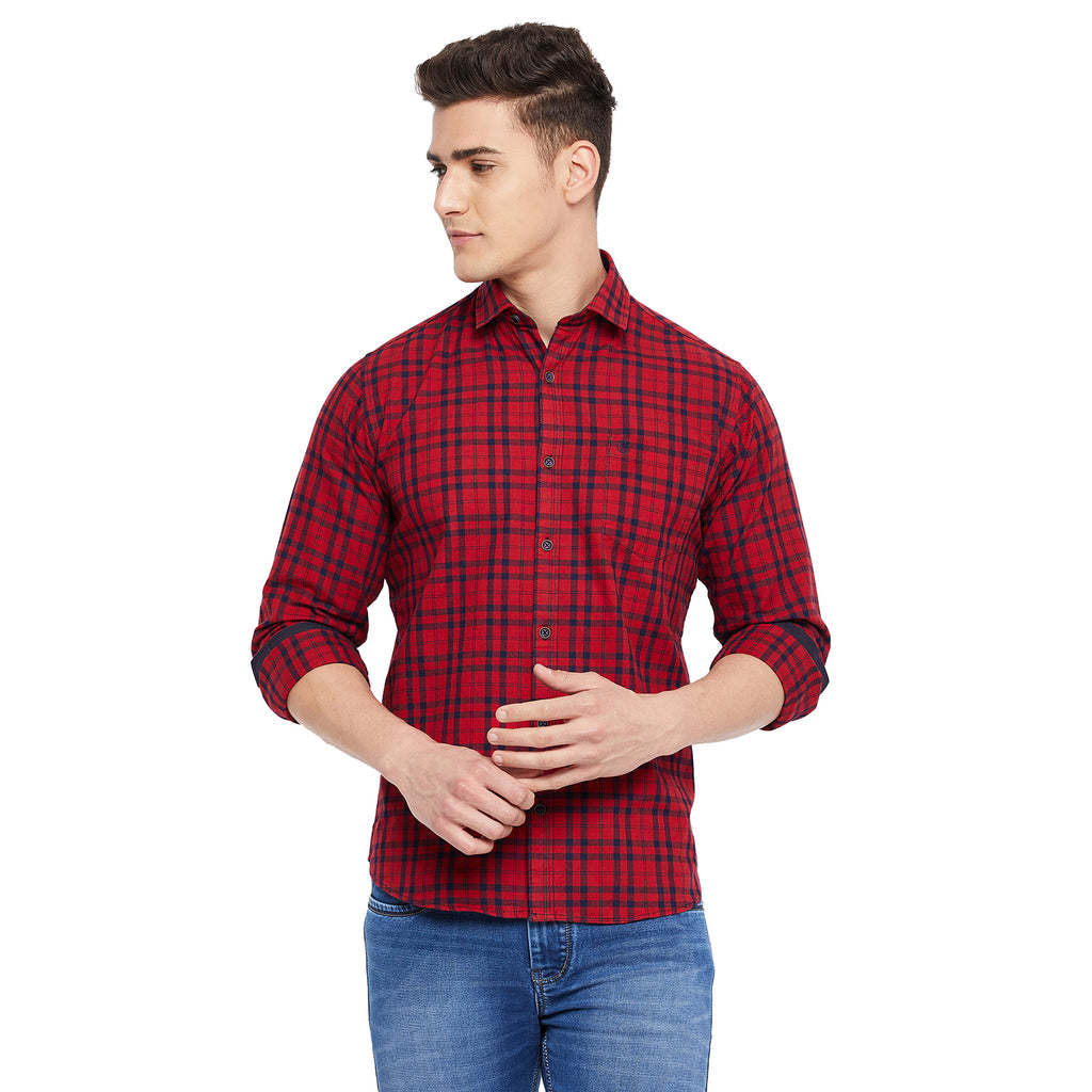 Duke Stardust Men Full Sleeve  Cotton Shirt (SDO5CKIA)