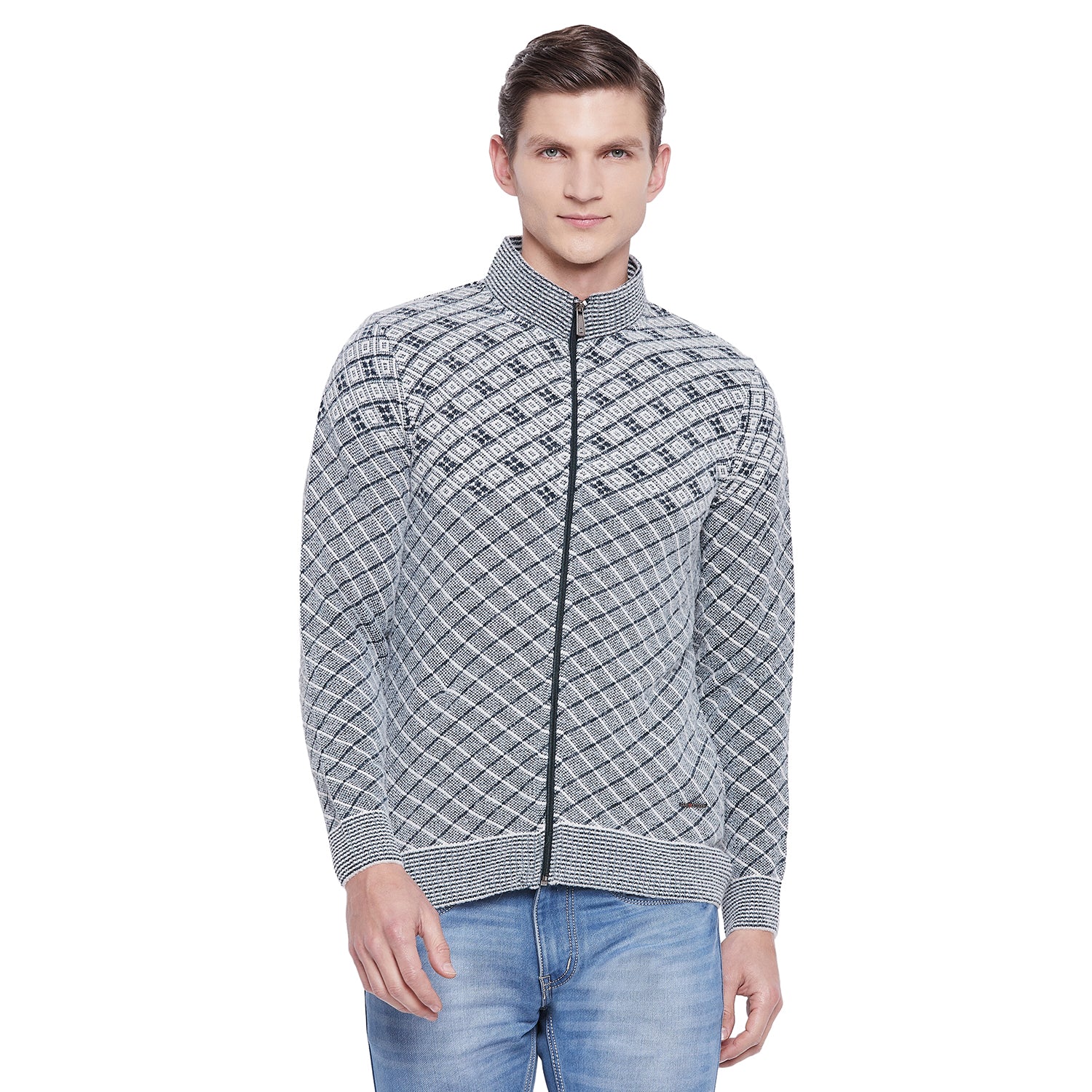 Duke Urban Men Full Sleeve Zipper Sweater (SDS681)