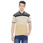 Duke Stardust Men Polo Neck Striped T-Shirt(LF4952)