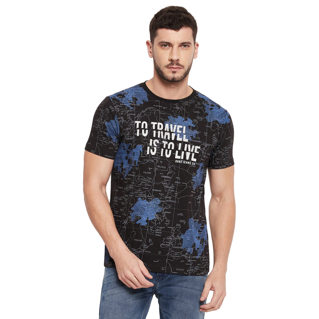 Duke Stardust Men Half Sleeve Cotton T-shirt (LQ4479)