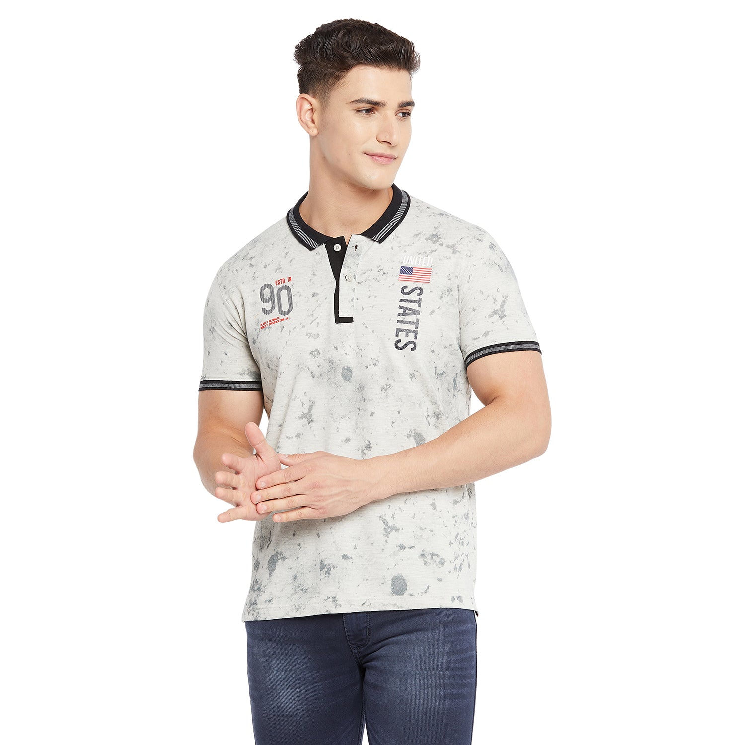 Duke Stardust Men Half Sleeve Cotton T-shirt (LF5461)