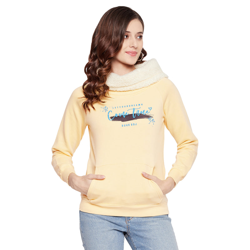Duke Urban Women Full Sleeve Cowl Neck Sweatshirt (LFX777)