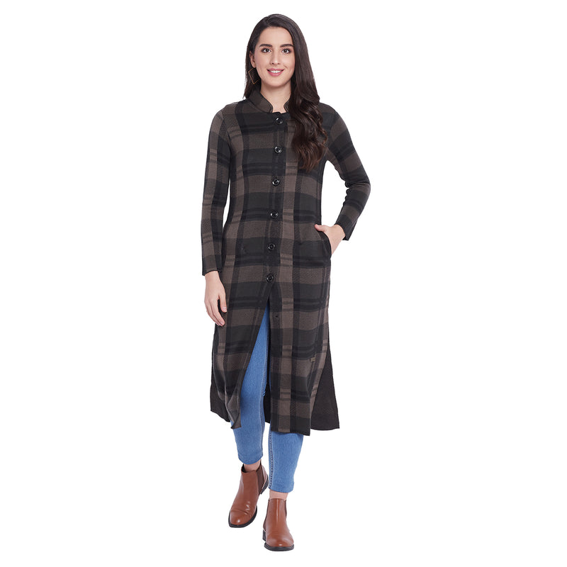Duke Urban Women Full Sleeve Long Cardigan (SDS941)