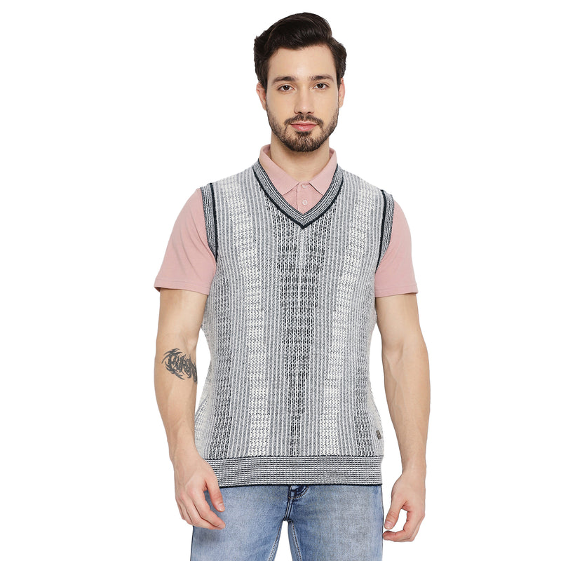 Duke Urban Men Sleeveless V Neck Sweater (SDS2031)