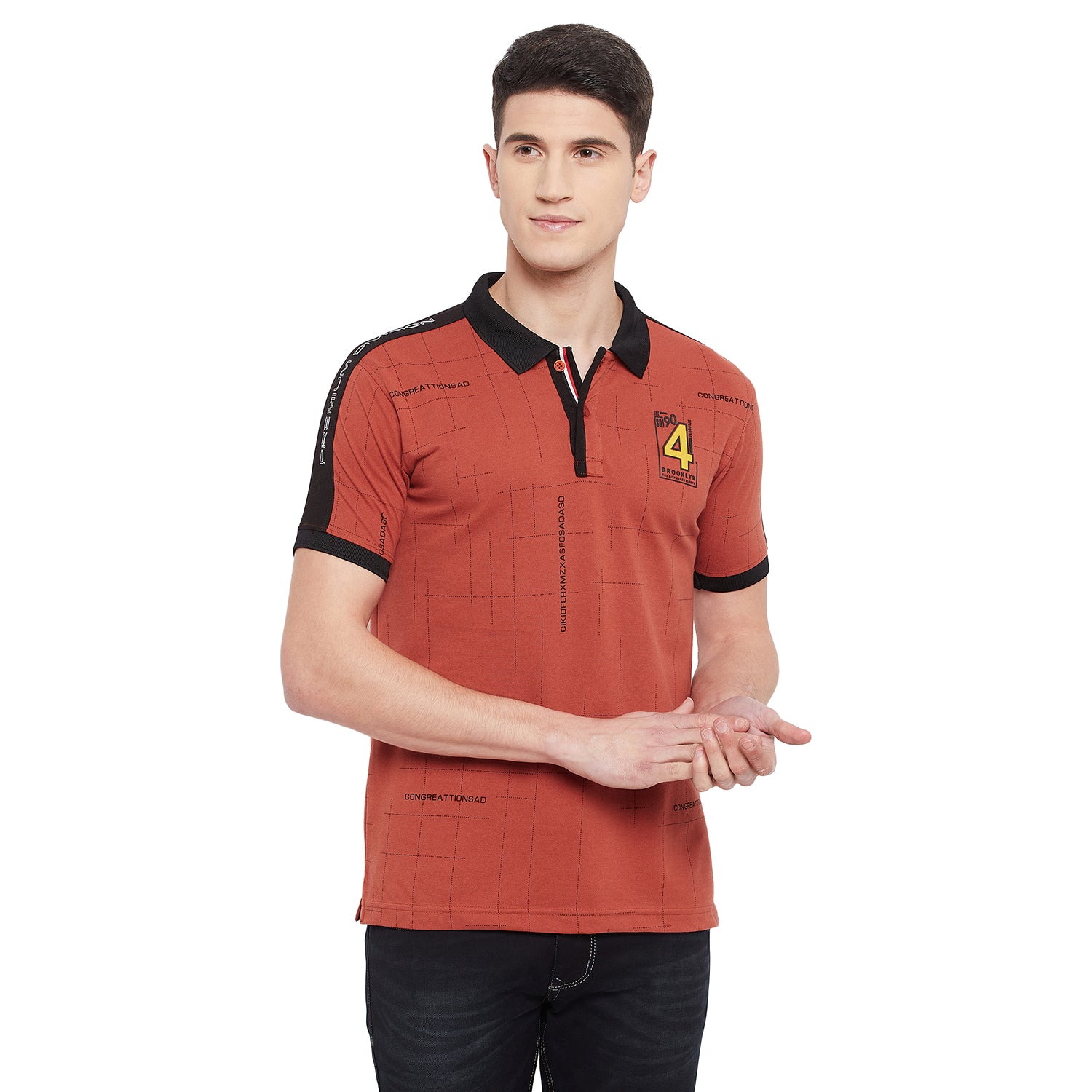 Duke Stardust Men Half Sleeve Cotton T-Shirt (LF5404)