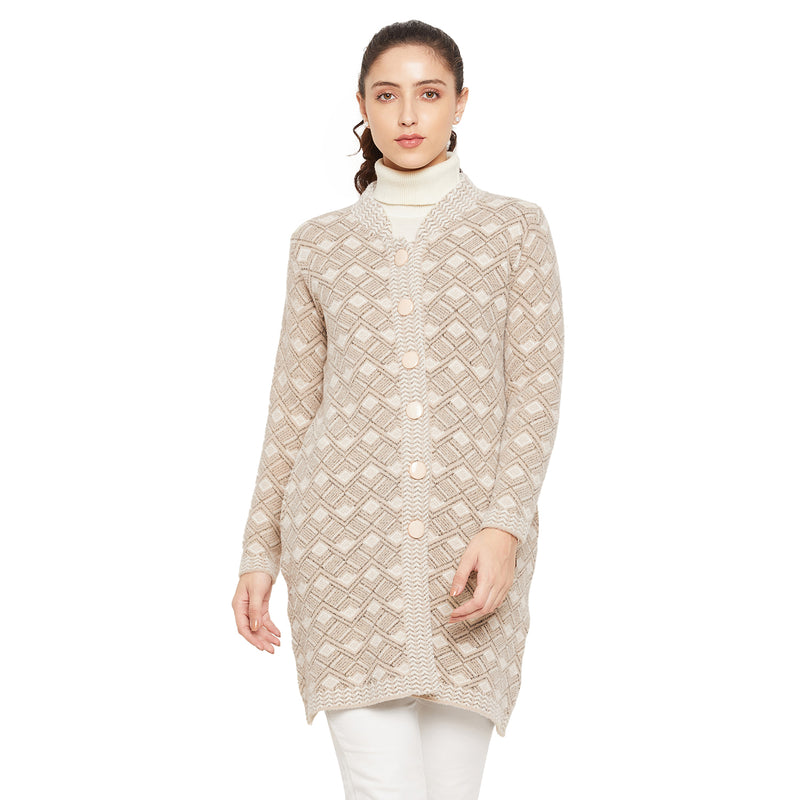 Duke Urban Women Full sleeve Collared Neck Cardigan (SDS1090)