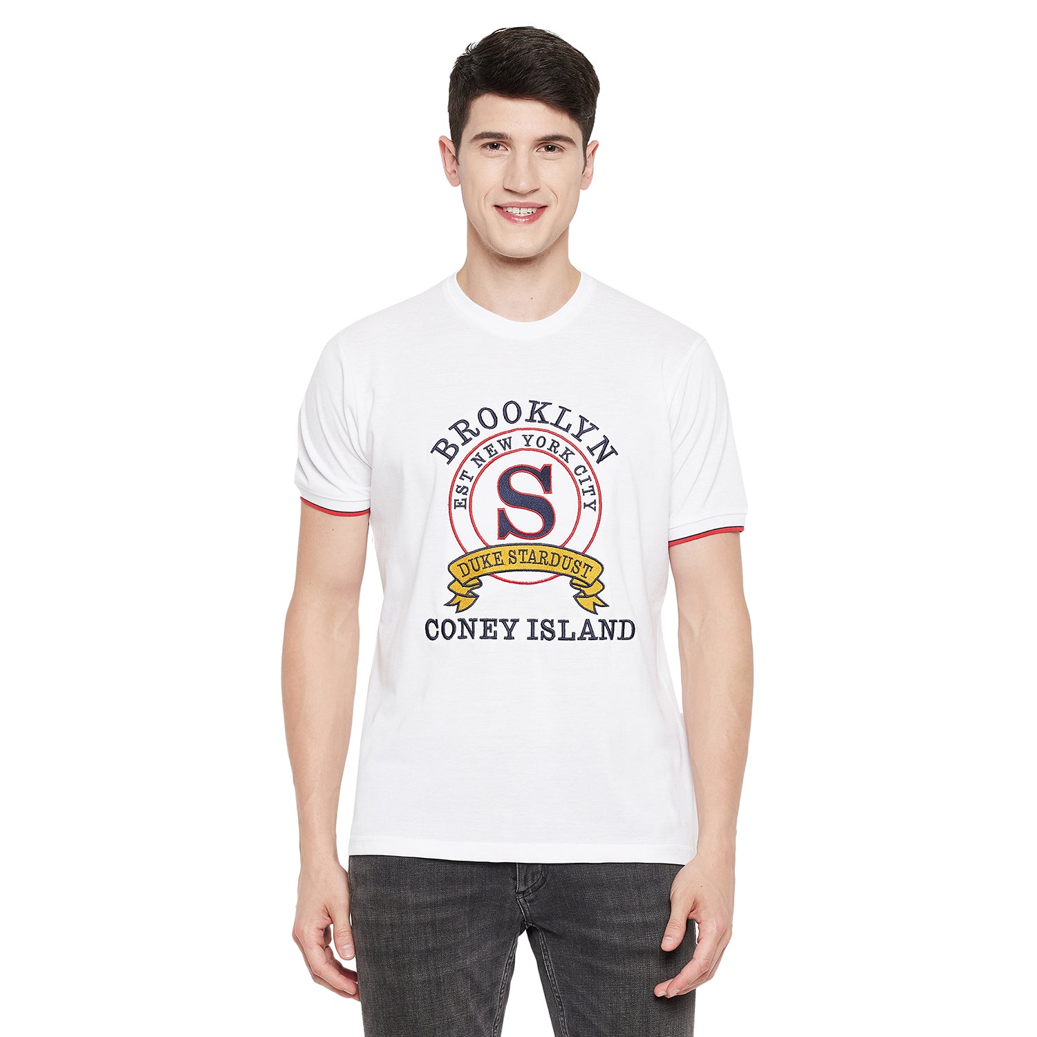 Duke Stardust Men Half Sleeve Cotton T-shirt (LF5240)