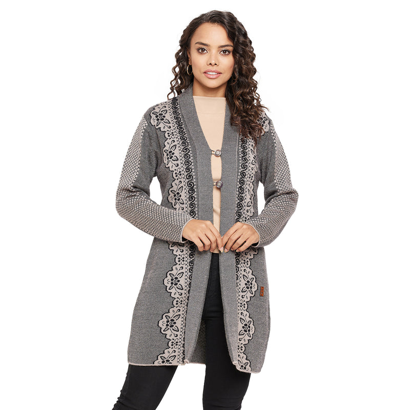 Duke Urban Women Full sleeve V Neck Cardigan (SDS1133)
