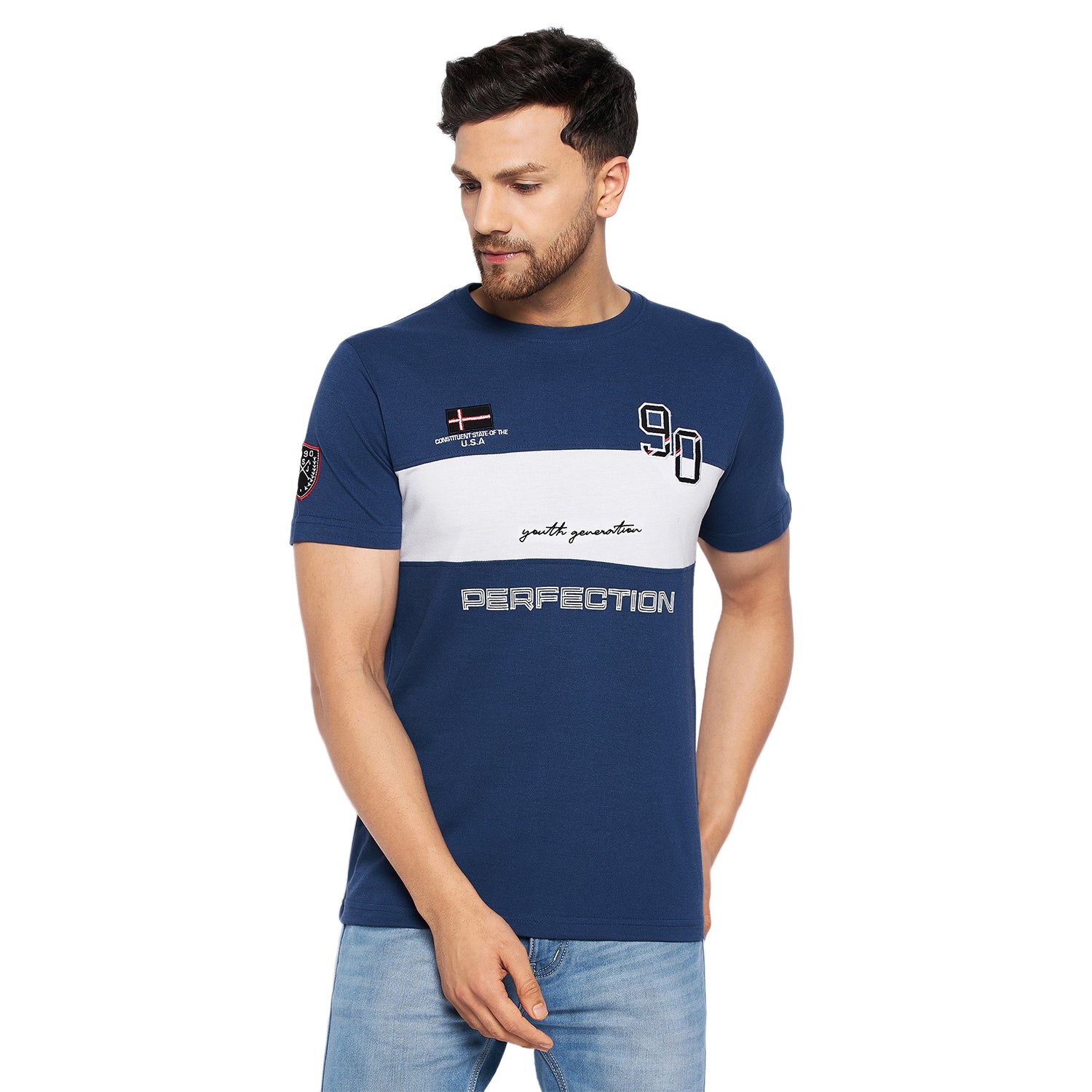 Duke Urban Men Half Sleeve Cotton T-shirt (LF5767)