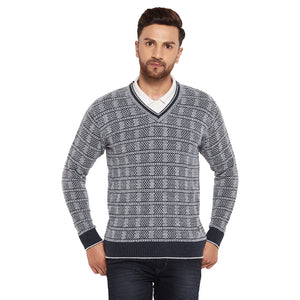 Duke Stardust Men Full Sleeve V-Neck Sweater (SDS2068)