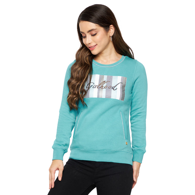 Duke Urban Women Full Sleeve Round Neck Sweatshirt (LFX780)