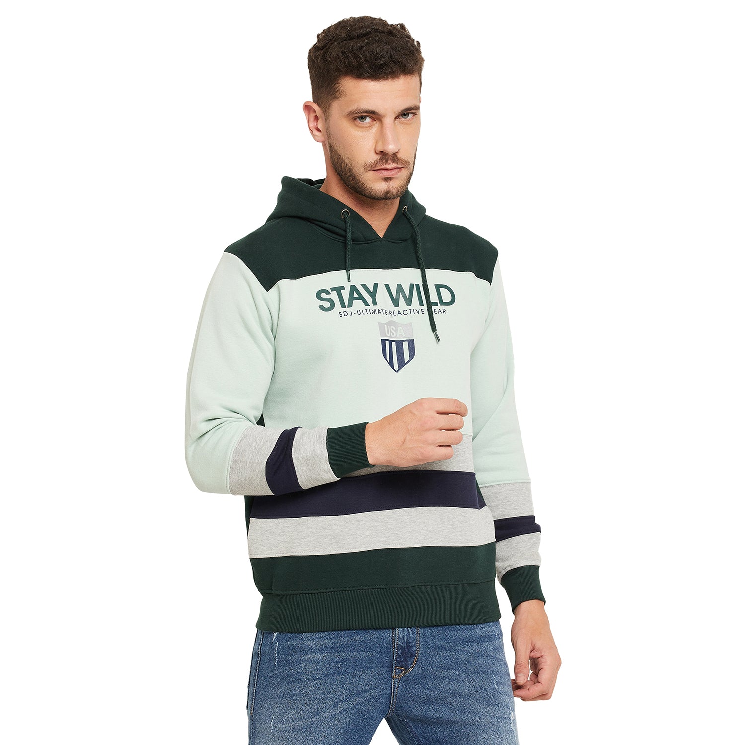 Duke Urban Men Hooded Neck Sweatshirt (LF3837)