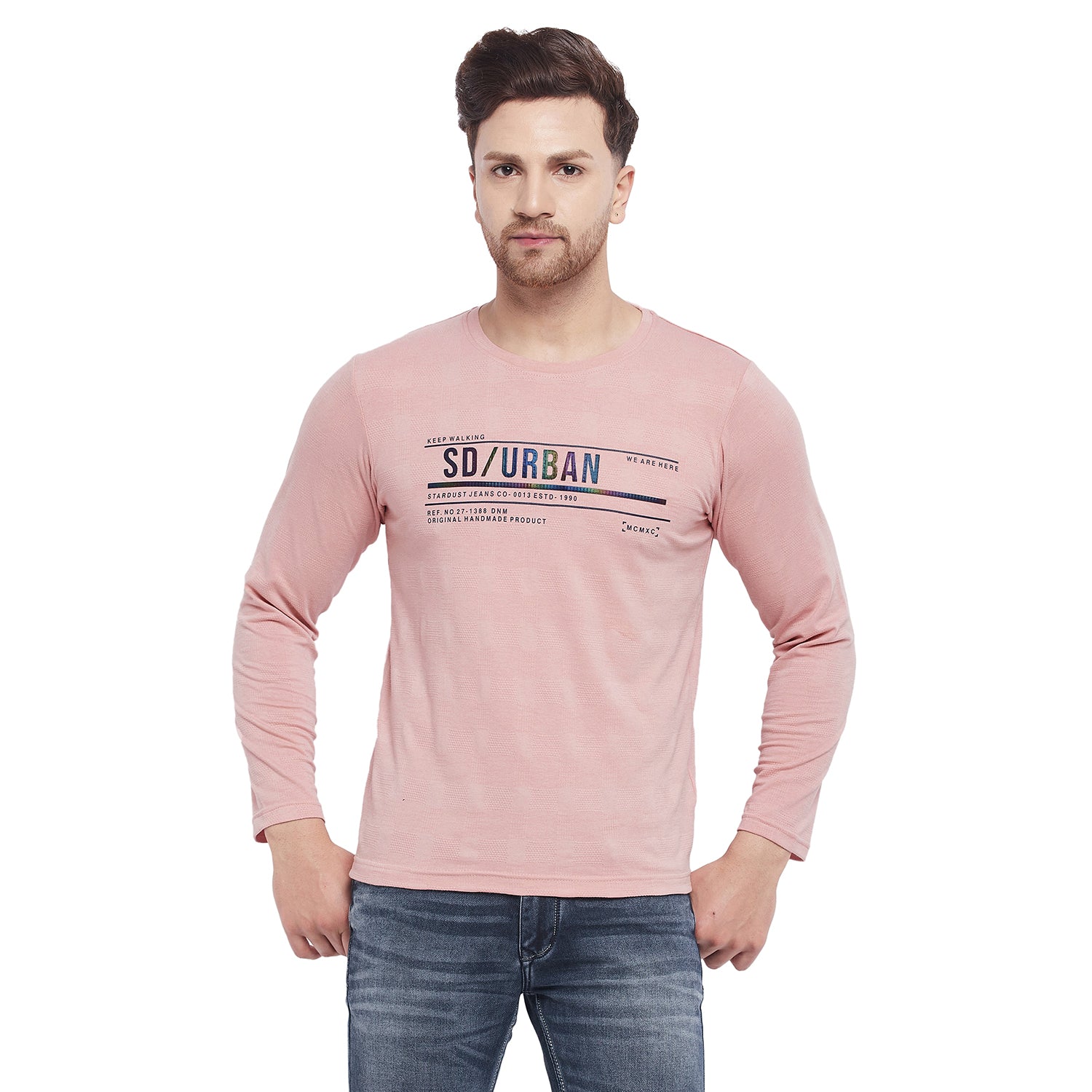 Duke Urban Men Full Sleeve Cotton T-Shirt (LF3929)