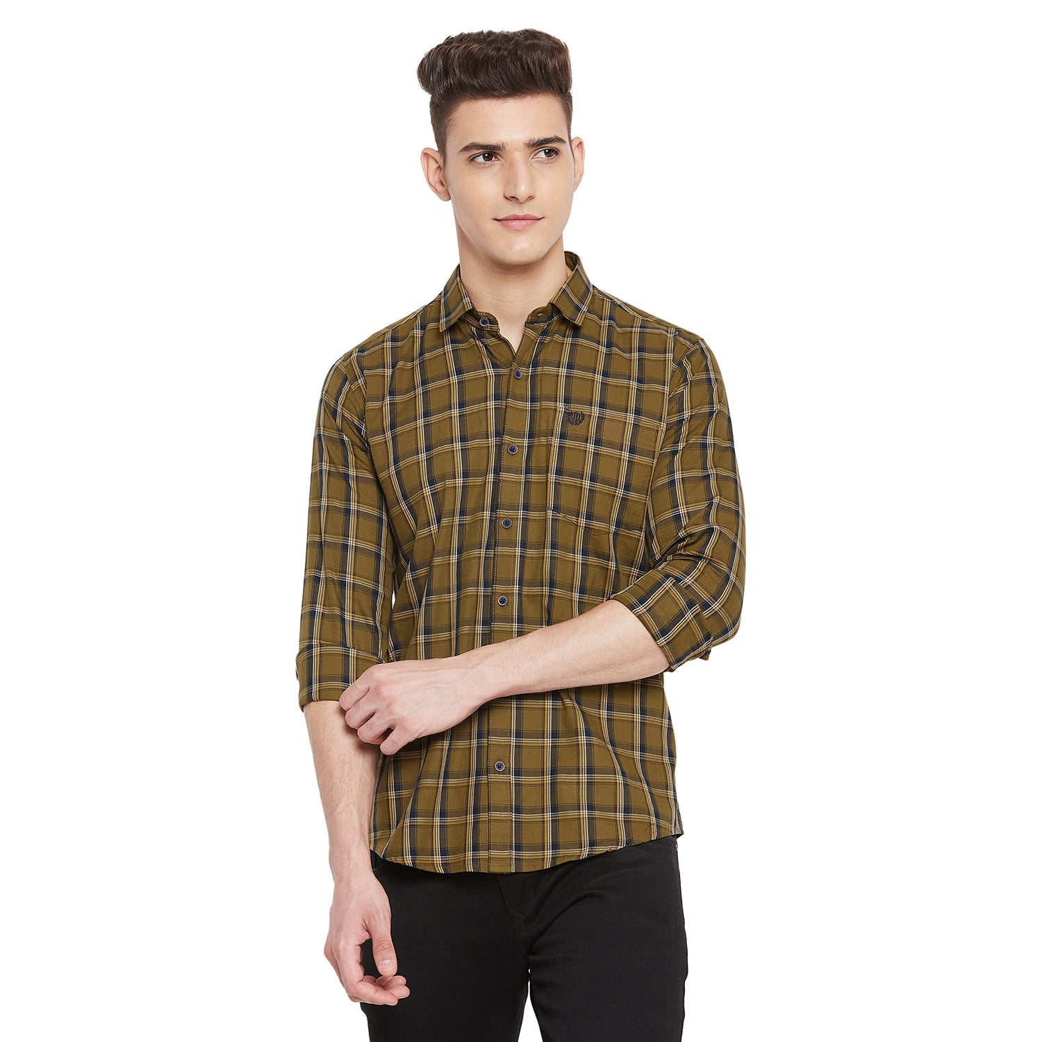 Duke Stardust Men Full Sleeve Cotton Shirt (SDO6CKE)