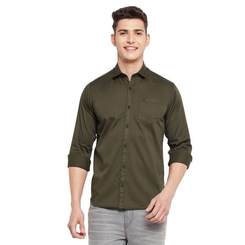 Duke Urban Men Full Sleeve  Cotton Shirt (SDO5SATR)
