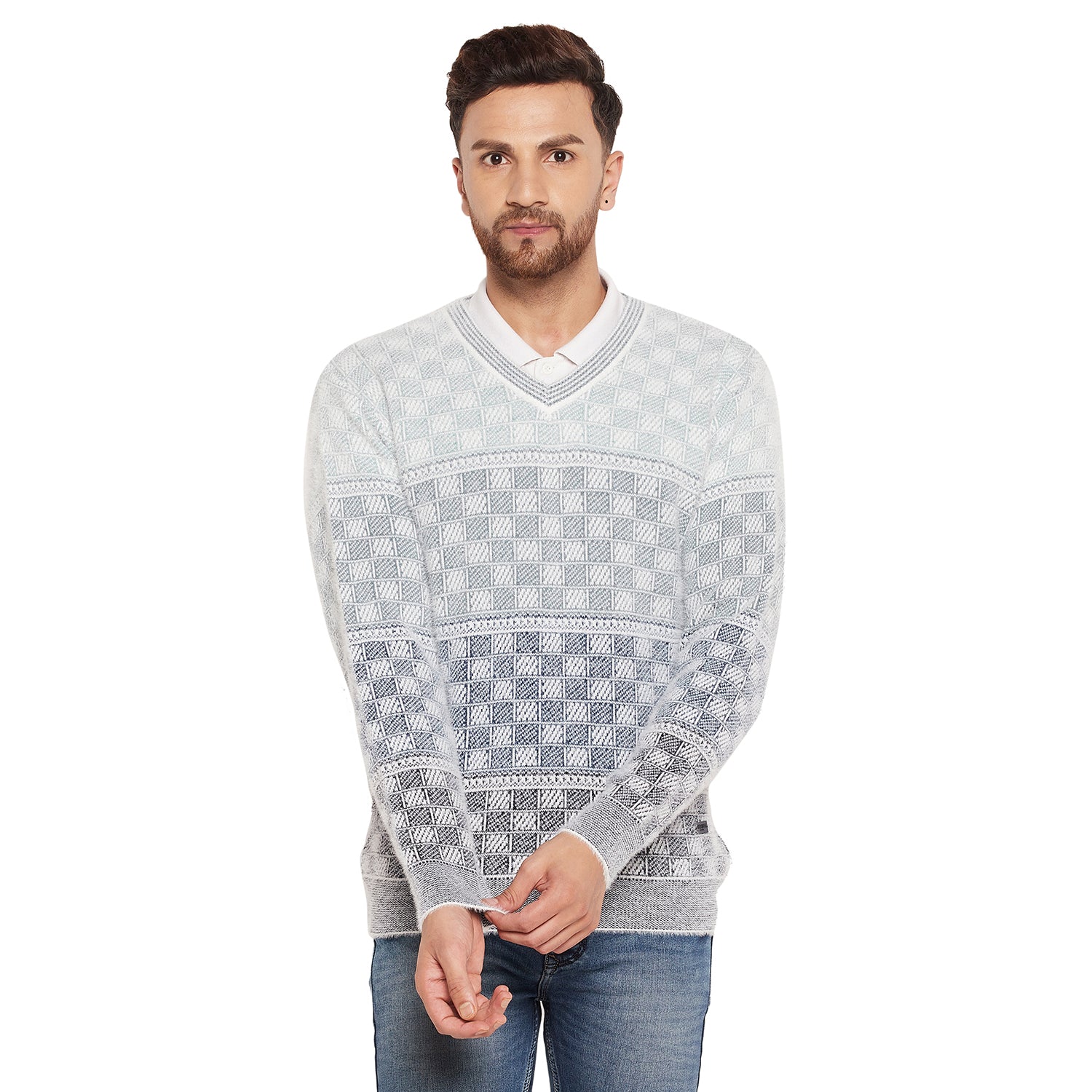 Duke Urban Men Full Sleeve V-Neck Sweater (SDS2063)